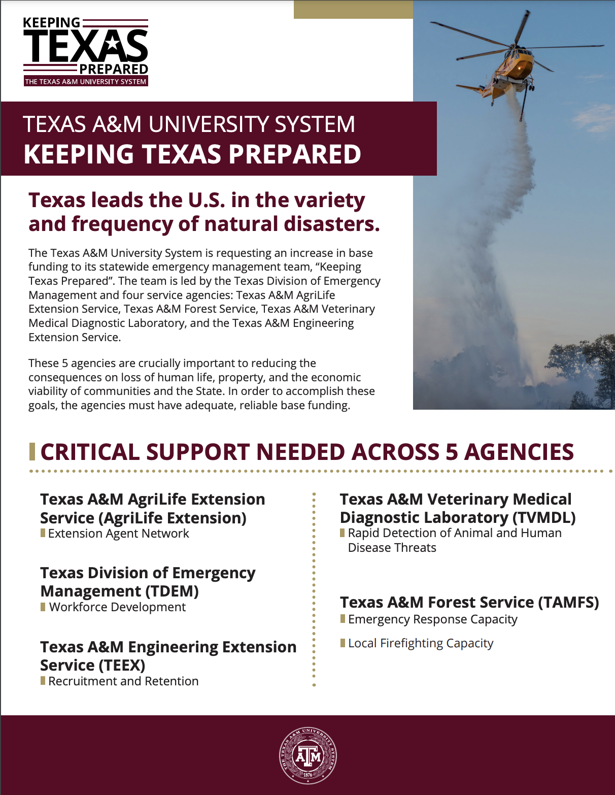 Thumbnail image of the Keeping Texas Prepared pdf